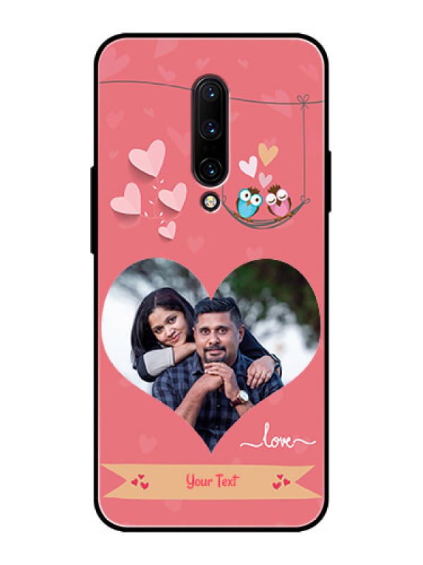 Custom OnePlus 7 Pro Custom Metal Phone CasePeach Color Love Design