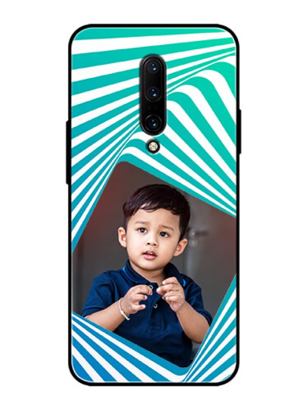 Custom OnePlus 7 Pro Custom Metal Phone CaseAbstract Spiral Design