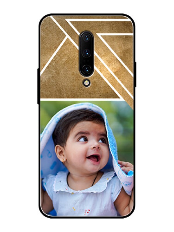Custom OnePlus 7 Pro Custom Metal Phone CaseGradient Abstract Texture Design