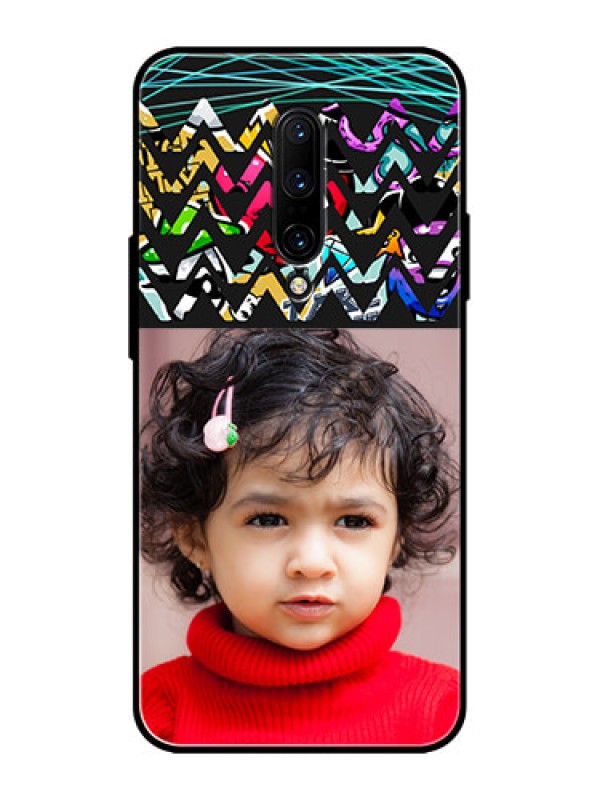 Custom OnePlus 7 Pro Custom Metal Phone CaseNeon Abstract Design