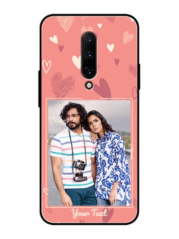 Custom OnePlus 7 Pro Custom Metal Phone CaseLove Doodle Art Design