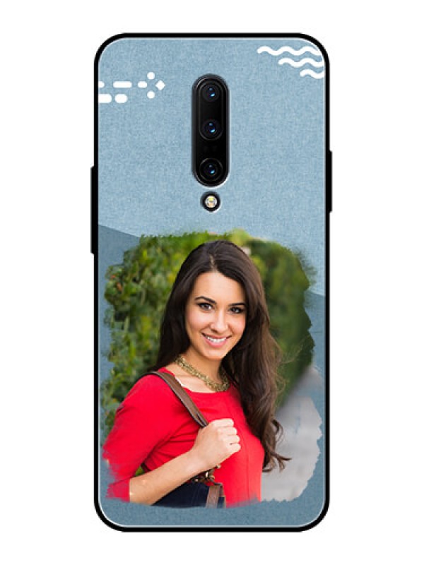 Custom OnePlus 7 Pro Custom Metal Phone CaseGrunge Line Art Design