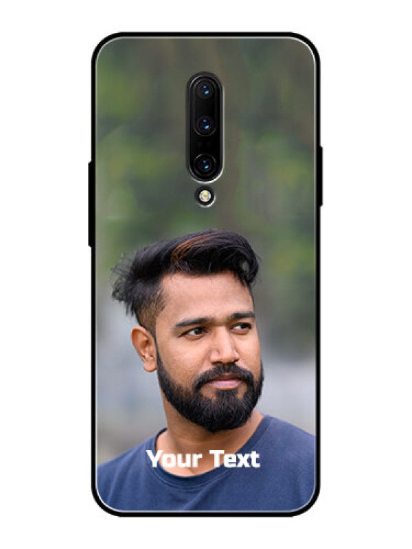Custom OnePlus 7 Pro Custom Metal Phone CasePhoto With Text Design