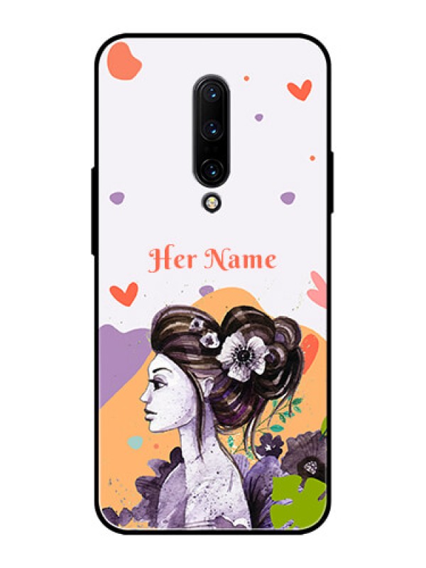 Custom OnePlus 7 Pro Custom Metal Phone CaseWoman And Nature Design