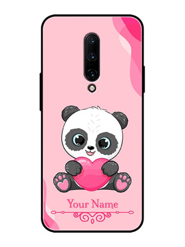 Custom OnePlus 7 Pro Custom Metal Phone CaseCute Panda Design
