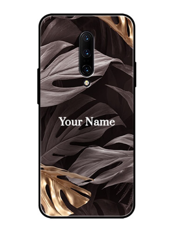 Custom OnePlus 7 Pro Custom Metal Phone CaseWild Leaves Digital Paint Design