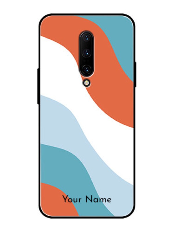 Custom OnePlus 7 Pro Custom Metal Phone CaseColoured Waves Design
