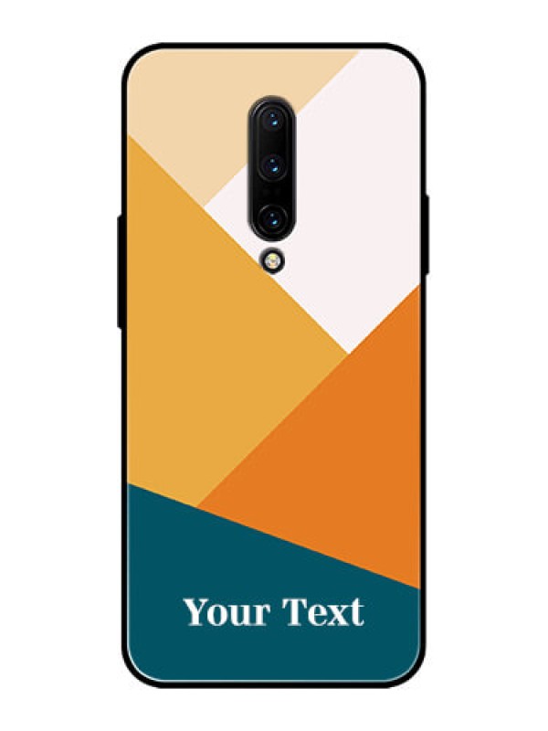 Custom OnePlus 7 Pro Custom Metal Phone CaseStacked Multi - Colour Design