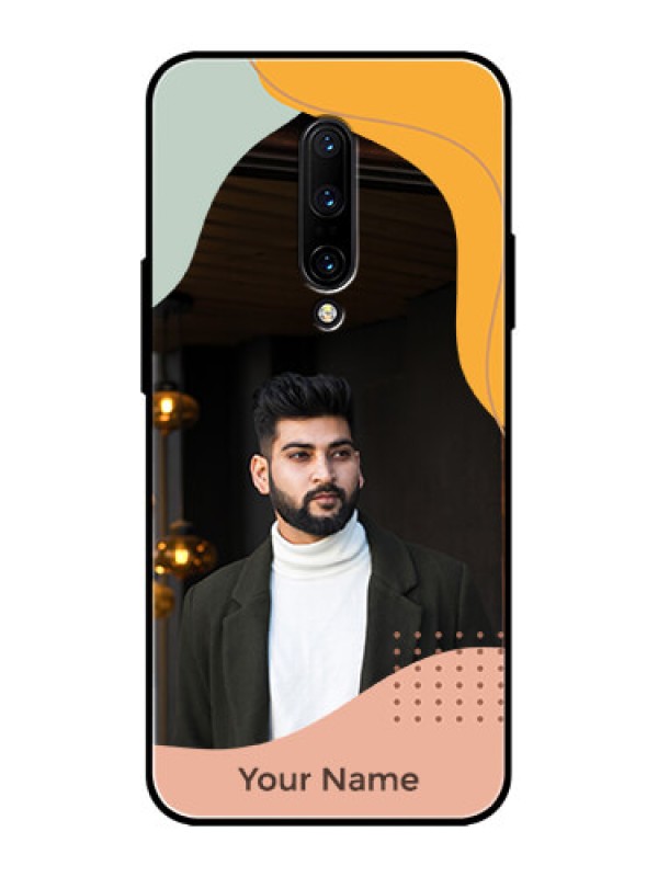 Custom OnePlus 7 Pro Custom Metal Phone CaseTri - Coloured Overlay Design