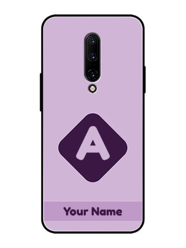 Custom OnePlus 7 Pro Custom Metal Phone CaseCustom Letter In Curved Badge Design