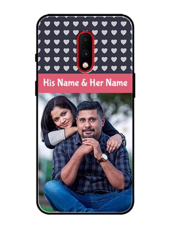 Custom OnePlus 7 Custom Metal Phone Case - Love Symbols Design