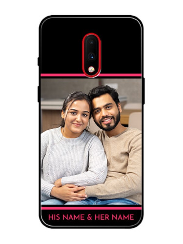 Custom OnePlus 7 Custom Metal Phone Case - With Add Text Design