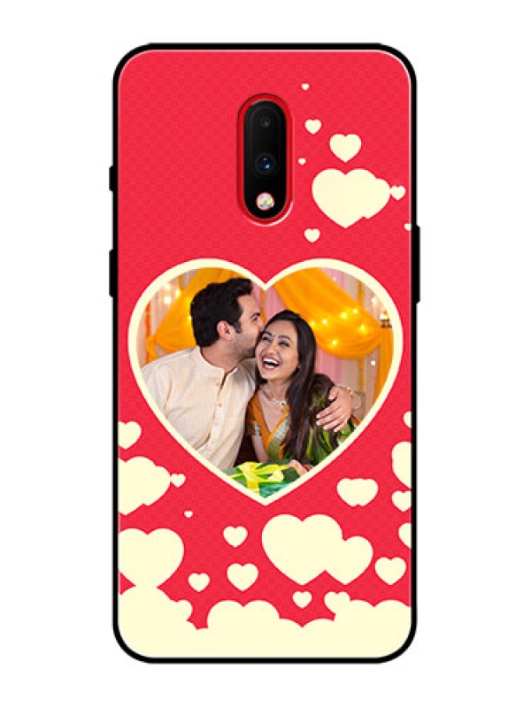 Custom OnePlus 7 Custom Metal Phone Case - Love Symbols Phone Cover Design