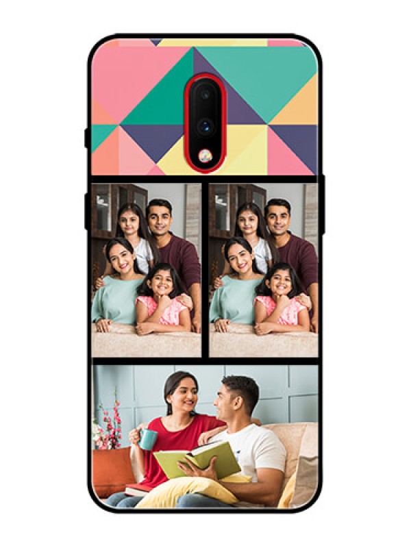Custom OnePlus 7 Custom Metal Phone Case - Bulk Pic Upload Design