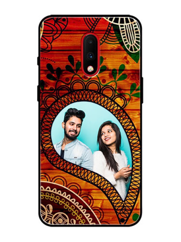 Custom OnePlus 7 Custom Metal Phone Case - Abstract Colorful Design