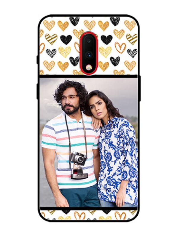 Custom OnePlus 7 Custom Metal Phone Case - Love Symbol Design