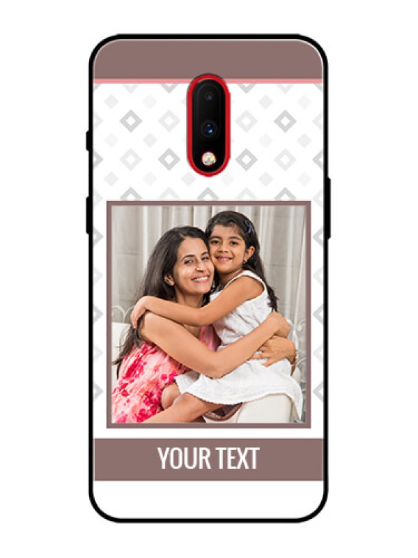 Custom OnePlus 7 Custom Metal Phone Case - Simple Diamond Design