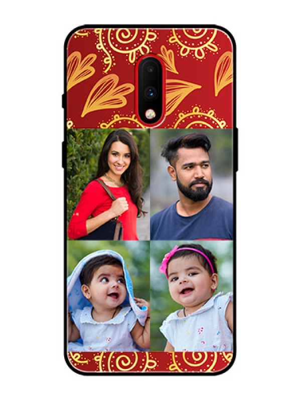 Custom OnePlus 7 Custom Metal Phone Case - 4 Image Traditional Design