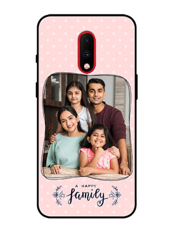 Custom OnePlus 7 Custom Metal Phone Case - Family With Dots Design
