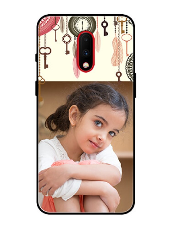 Custom OnePlus 7 Custom Metal Phone Case - Boho Style Design