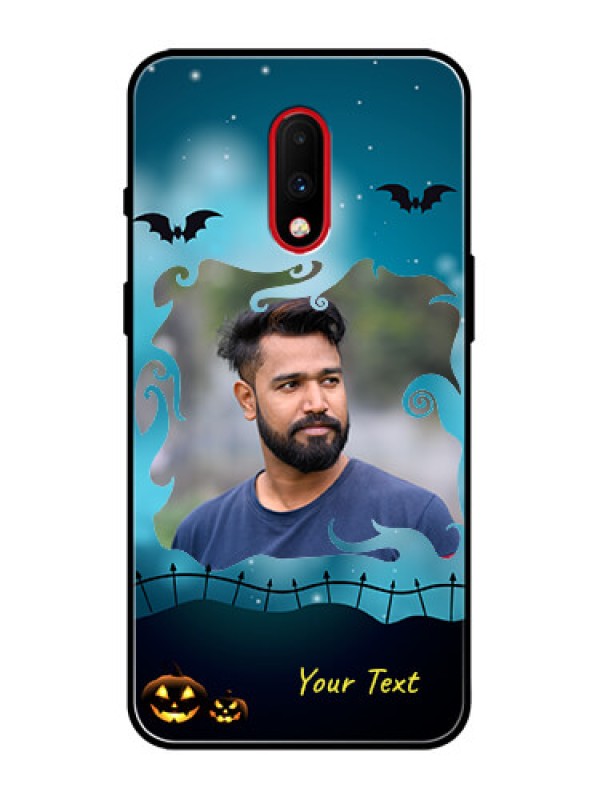 Custom OnePlus 7 Custom Metal Phone Case - Halloween Frame Design