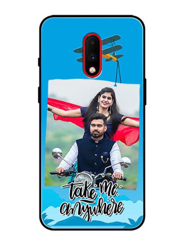 Custom OnePlus 7 Custom Metal Phone Case - Traveller Design