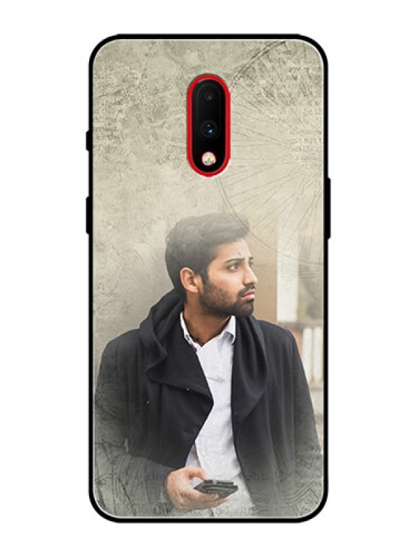 Custom OnePlus 7 Custom Metal Phone Case - With Vintage Design