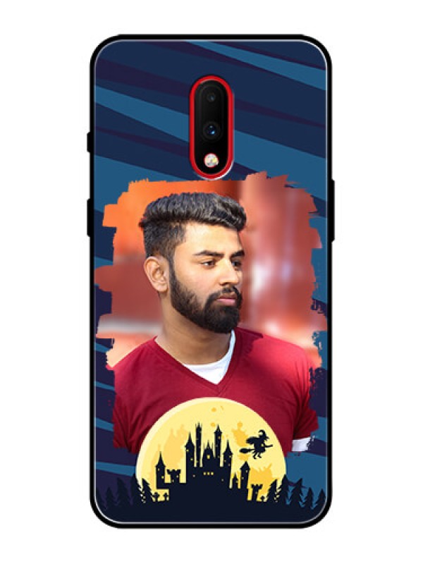 Custom OnePlus 7 Custom Metal Phone Case - Halloween Witch Design
