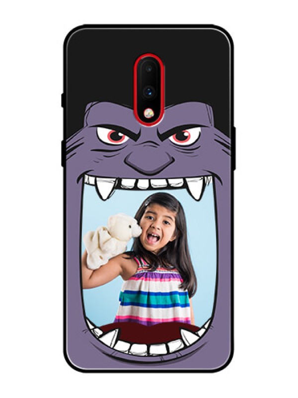 Custom OnePlus 7 Custom Metal Phone Case - Angry Monster Design