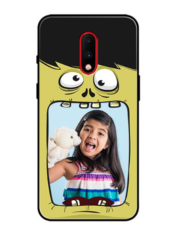 Custom OnePlus 7 Custom Metal Phone Case - Cartoon Monster Back Case Design