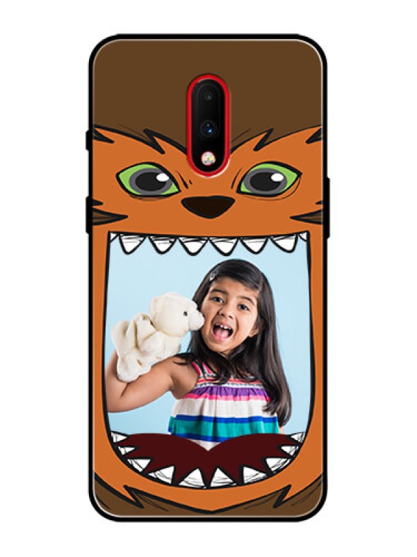 Custom OnePlus 7 Custom Metal Phone Case - Owl Monster Back Case Design
