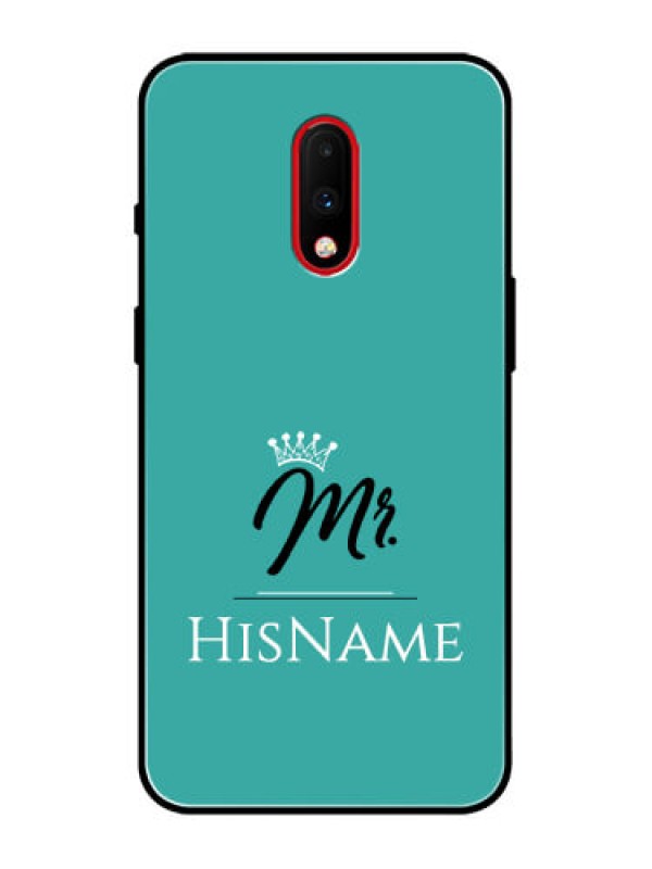 Custom OnePlus 7 Custom Metal Phone Case - Mr With Name Design