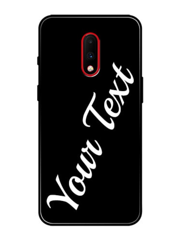 Custom OnePlus 7 Custom Metal Phone Case - With Your Name Design