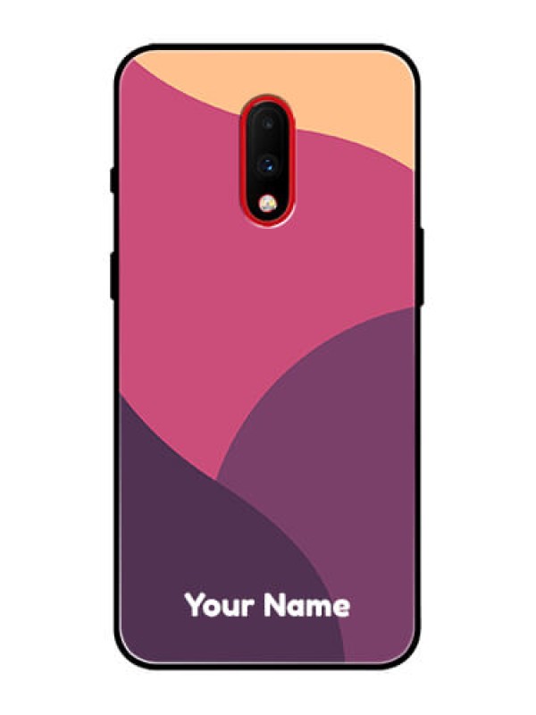 Custom OnePlus 7 Custom Metal Phone Case - Mixed Multi - Colour Abstract Art Design