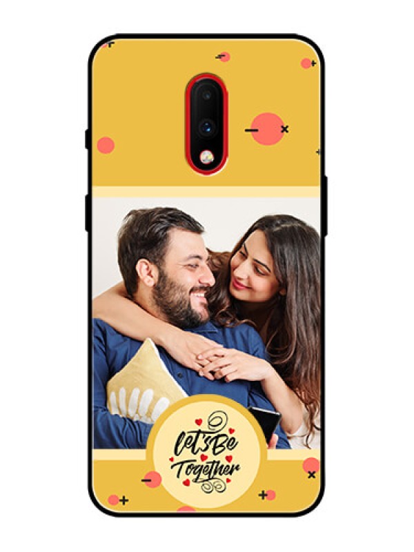 Custom OnePlus 7 Custom Metal Phone Case - Lets Be Together Design