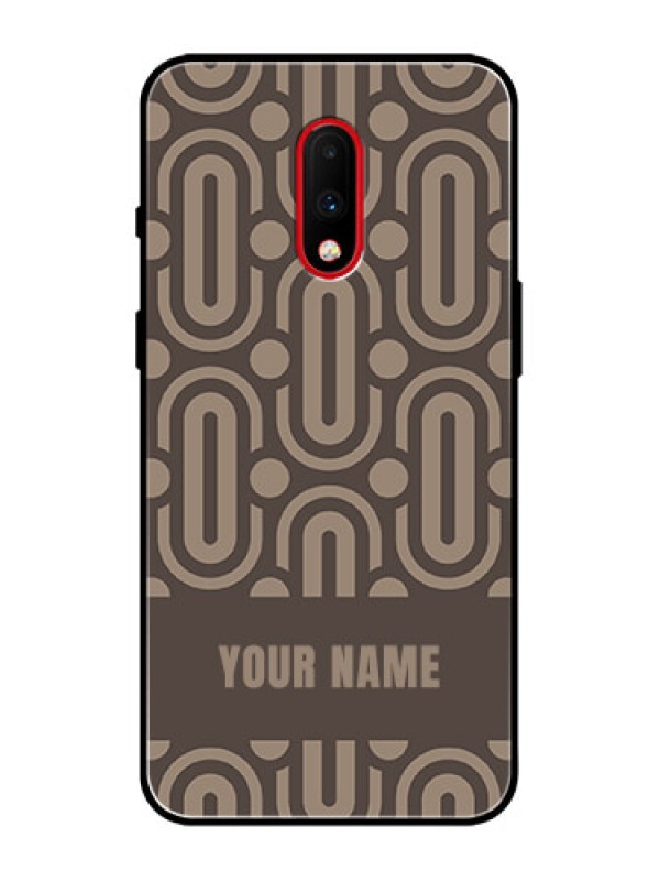 Custom OnePlus 7 Custom Metal Phone Case - Captivating Zero Pattern Design