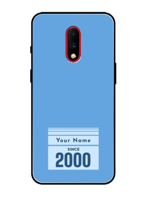 Custom OnePlus 7 Custom Metal Phone Case - Custom Year Of Birth Design