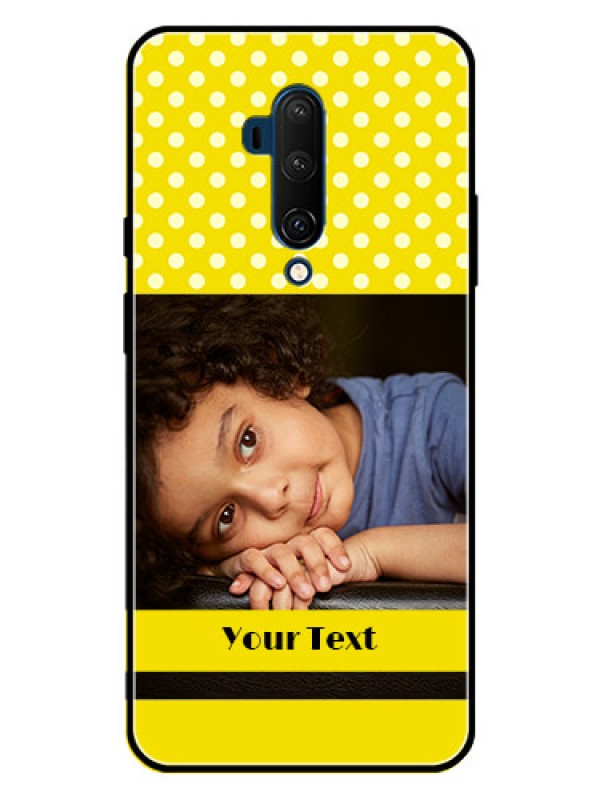 Custom OnePlus 7T Pro Custom Metal Phone CaseBright Yellow Case Design