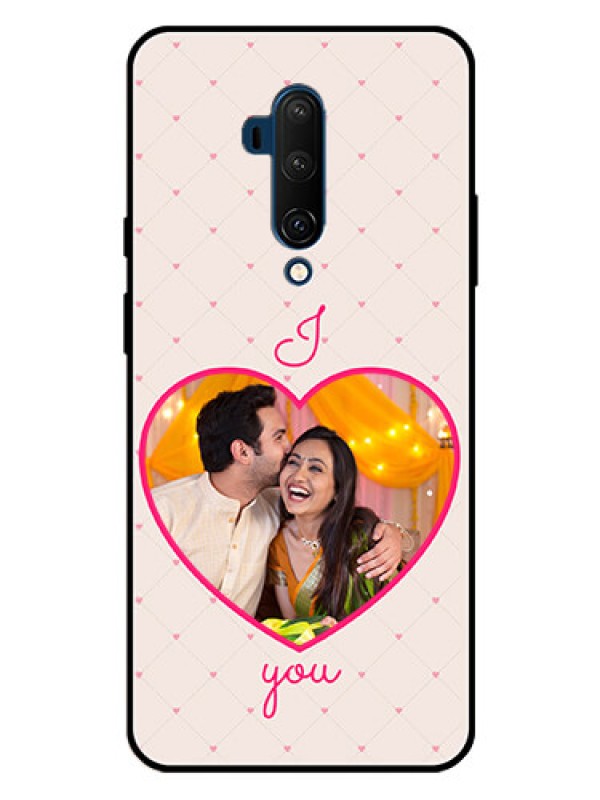 Custom OnePlus 7T Pro Custom Metal Phone CaseHeart Shape Design