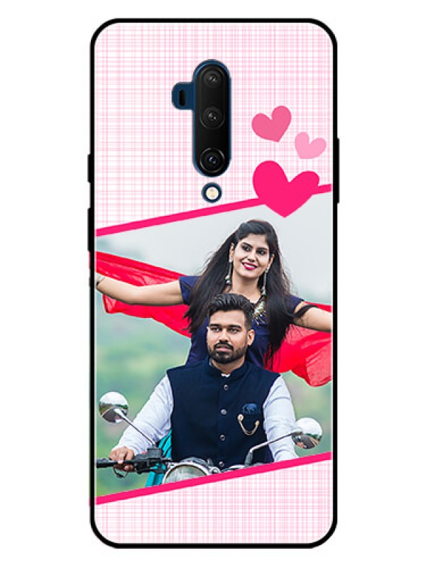 Custom OnePlus 7T Pro Custom Metal Phone CaseLove Shape Heart Design