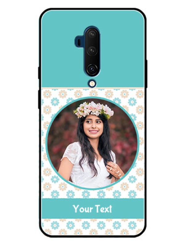 Custom OnePlus 7T Pro Custom Metal Phone CaseBeautiful Flowers Design