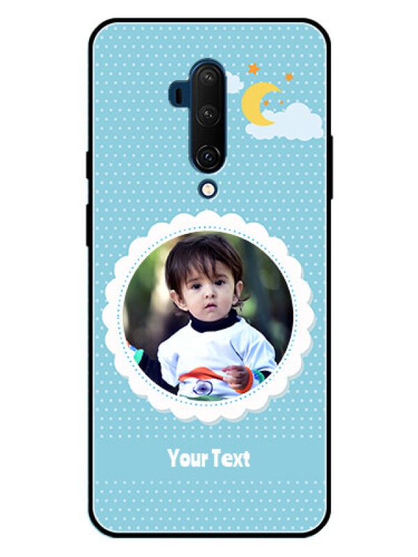 Custom OnePlus 7T Pro Custom Metal Phone CaseViolet Pattern Design