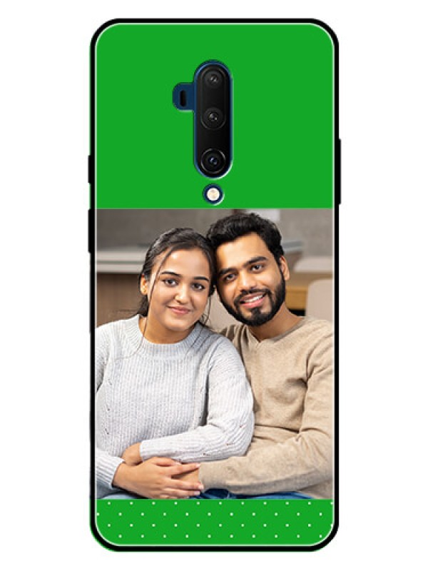 Custom OnePlus 7T Pro Custom Metal Phone CaseGreen Pattern Design