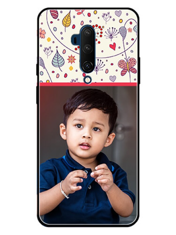 Custom OnePlus 7T Pro Custom Metal Phone CasePremium Floral Design