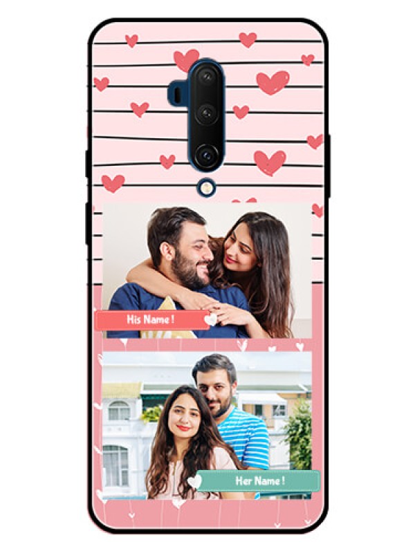 Custom OnePlus 7T Pro Custom Metal Phone CasePhoto With Heart Design