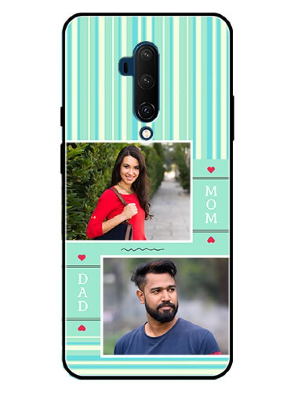 Custom OnePlus 7T Pro Custom Metal Phone CaseMom and Dad Pic Design