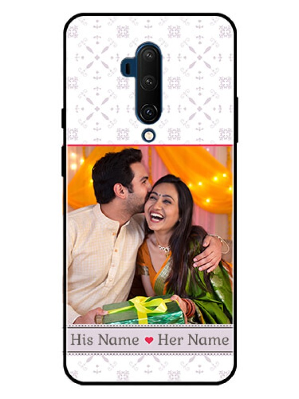 Custom OnePlus 7T Pro Custom Metal Phone CaseWith Photo And Ethnic Design