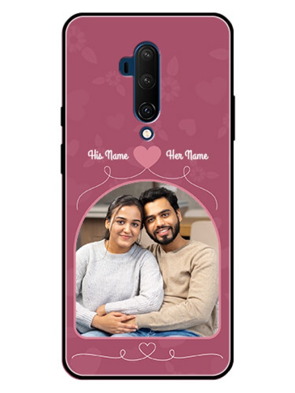 Custom OnePlus 7T Pro Custom Metal Phone CaseLove Floral Design