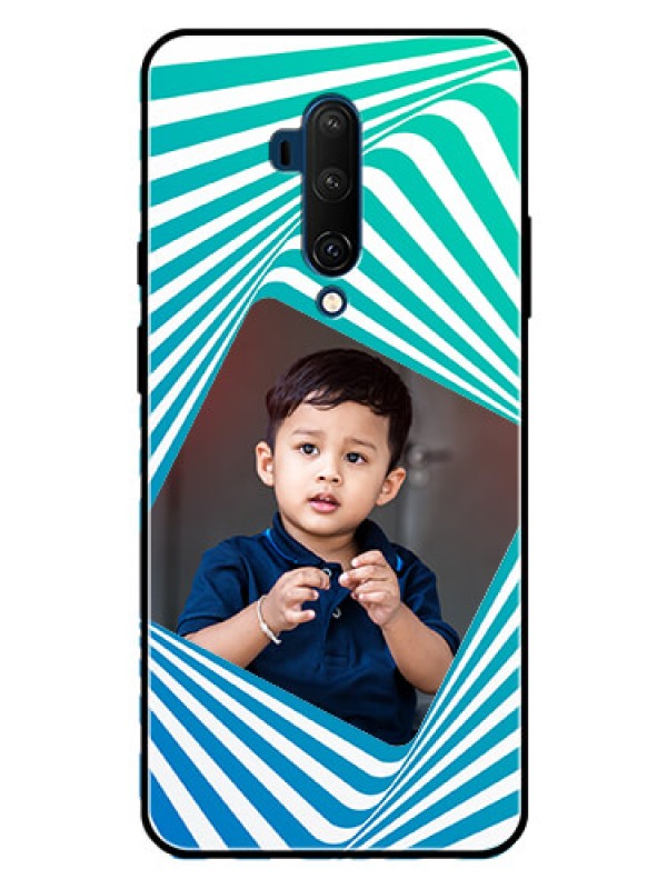 Custom OnePlus 7T Pro Custom Metal Phone CaseAbstract Spiral Design