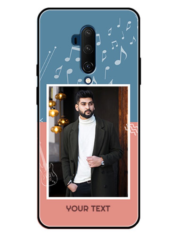 Custom OnePlus 7T Pro Custom Metal Phone CaseWith Color Musical Note Design